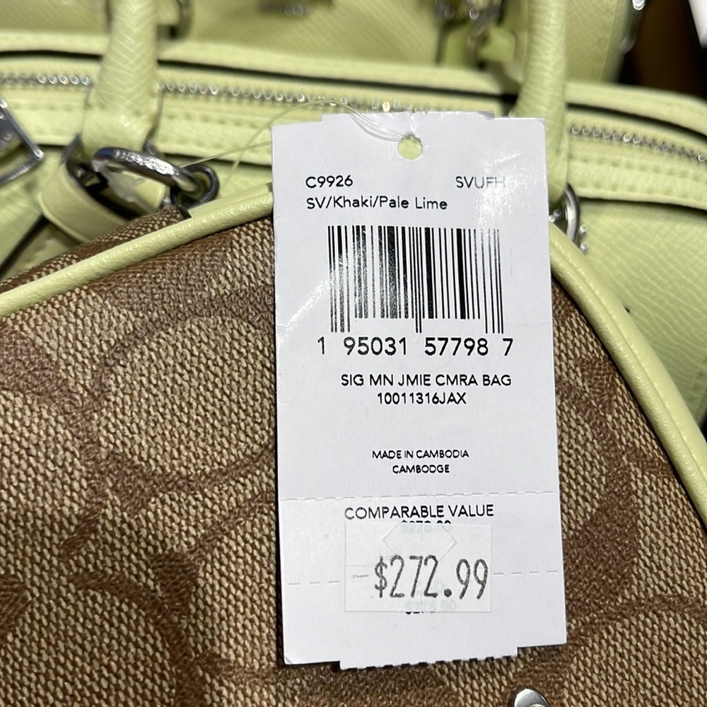 Coach Mini Jamie Camera Bag In Signature Canvas
SV/Khaki/Pale Lime - Picture 6 of 16
